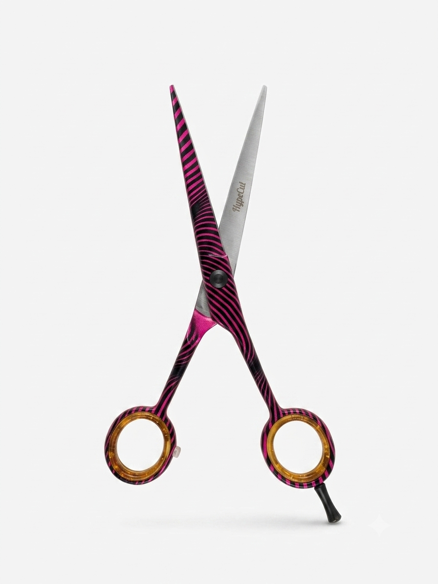Tijera Filo Navaja Hypecut Zebra Pink 6”